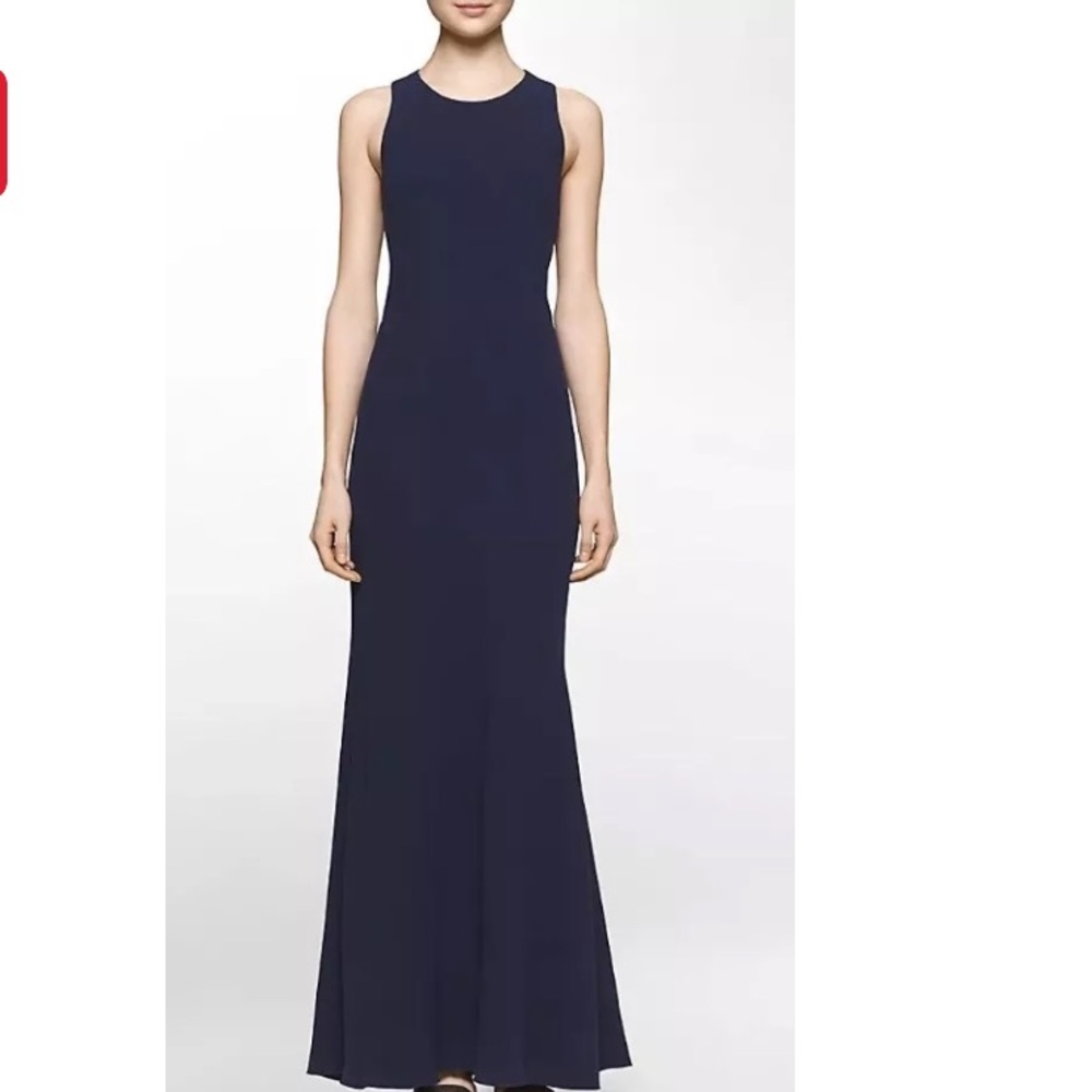 Calvin Klein Racerback Cutout Gown - Picture 2 of 2